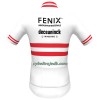 Cykeltøj + Cykelshorts 2023 Fenix-Deceuninck Østrigsk Mesterskab Rød Hvid